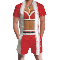 Big Boobs Christmas Male Romper