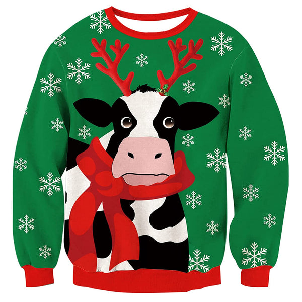 Milk Cow Ugly Christmas Sweater