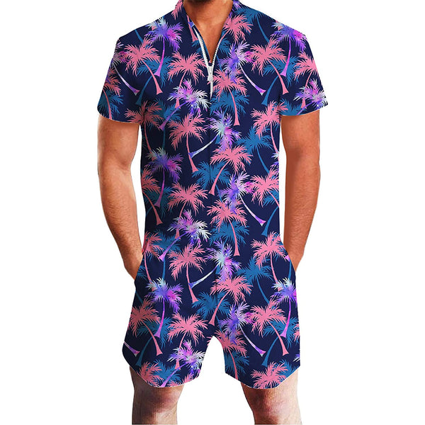 Palm Tree Male Romper