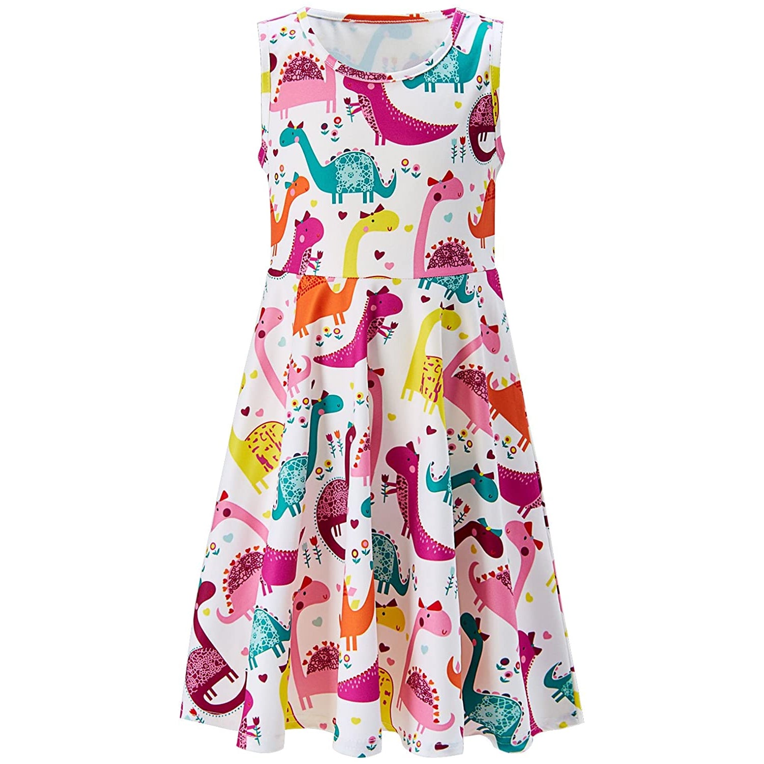Cute Dinosaur Funny Girl Dress L