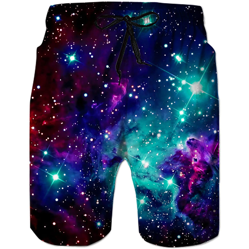 Space Galaxy Funny Swim Trunks