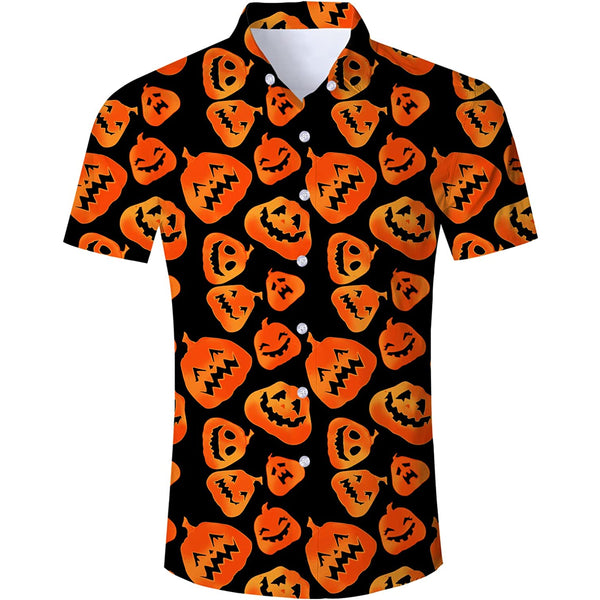 Halloween Smiley Pumpkins Funny Hawaiian Shirt