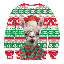 Llama Ugly Christmas Sweater