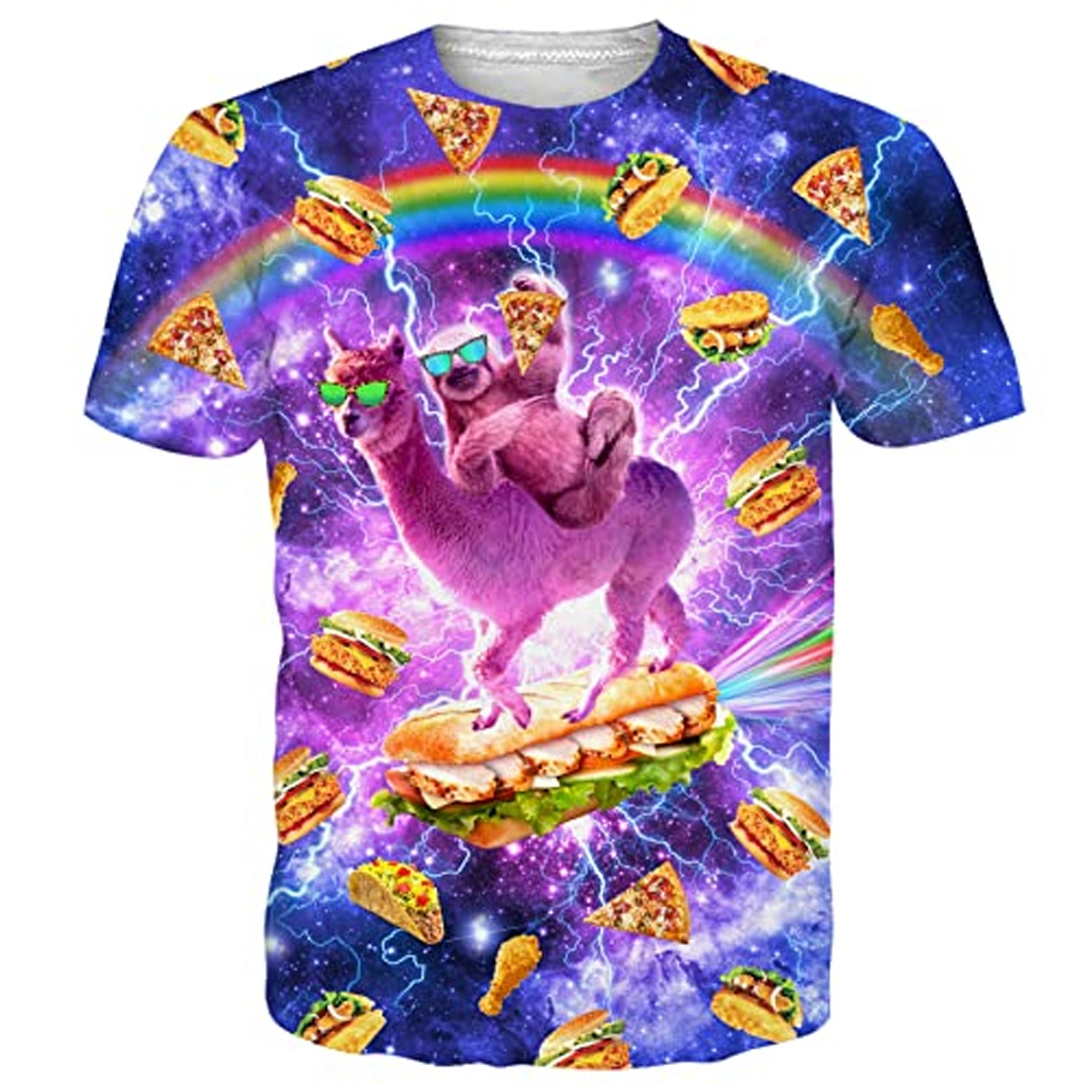 Pizza Sloth Llama Funny T Shirt – D&F Clothing®
