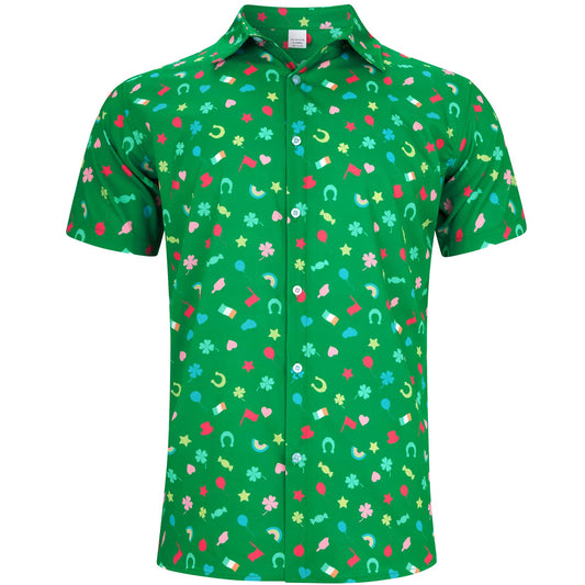 St. Patrick's Day Groen Grappig Hawaiiaans Shirt