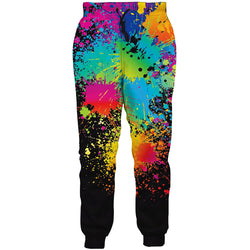 Black Paint Splatter Funny Sweatpants