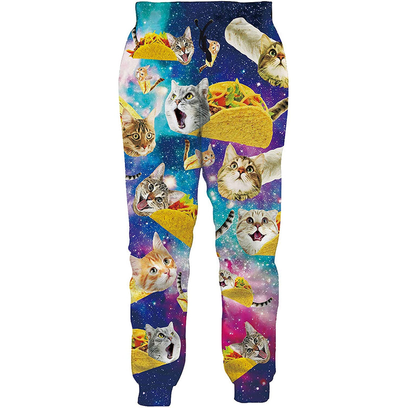 Space Taco Cat Funny Sweatpants