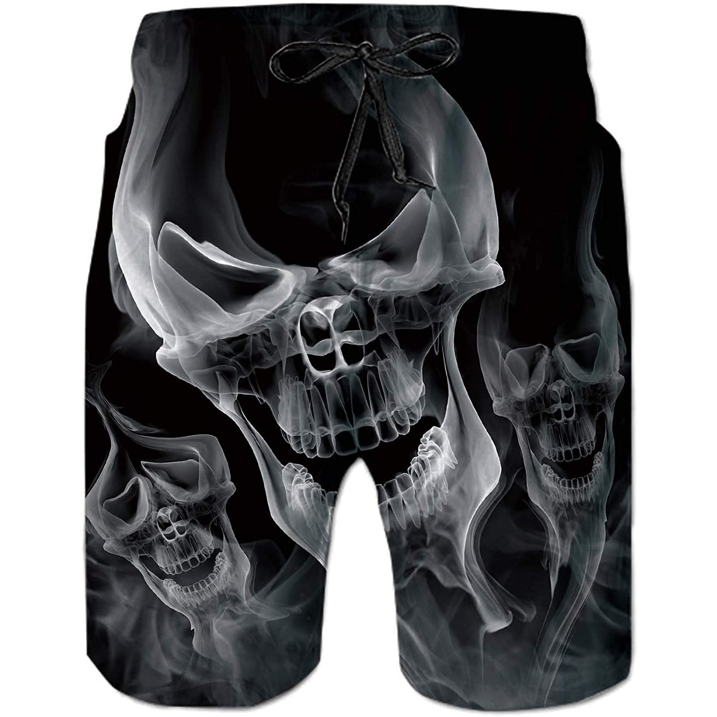 Smoke Skull Funny Swim Trunks