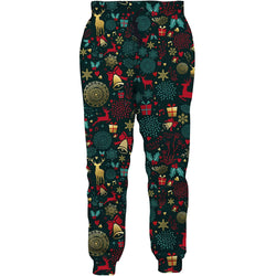Bells & Deer Kerstmis Grappige Sweatpants