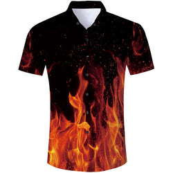 Flame Funny Hawaiian Shirt