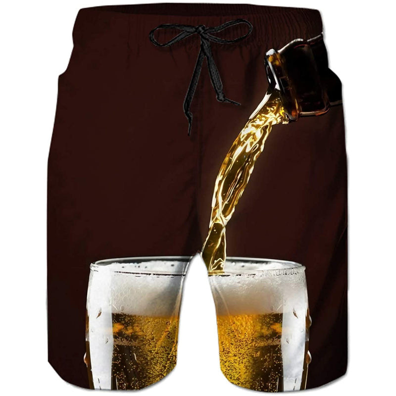 Beer Black Funny Swim Trunks