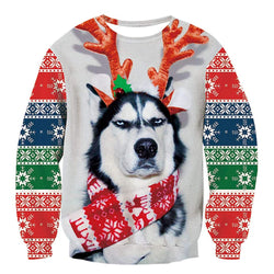 Husky Dog Ugly Christmas Sweater