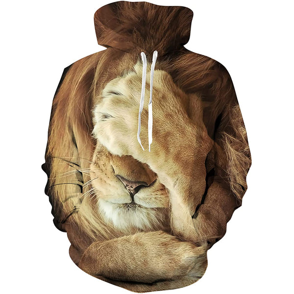 Lion Funny Hoodie