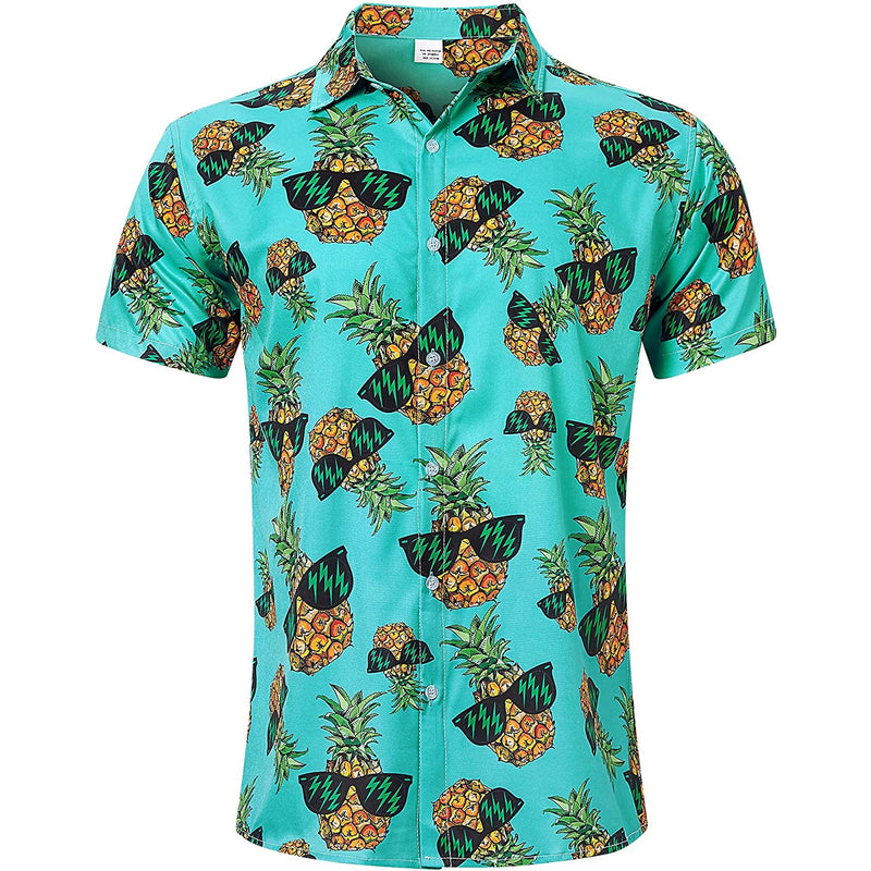 Handsome Sunglasses Pineapple Funny Hawaiian Shirt