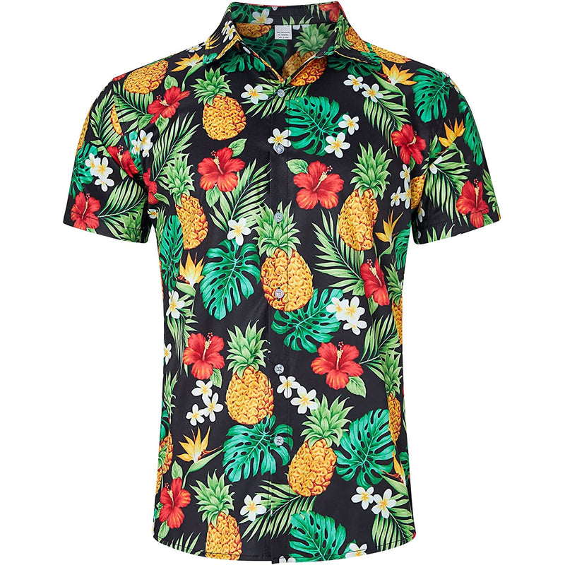 Floral Pineapple Funny Hawaiian Shirt