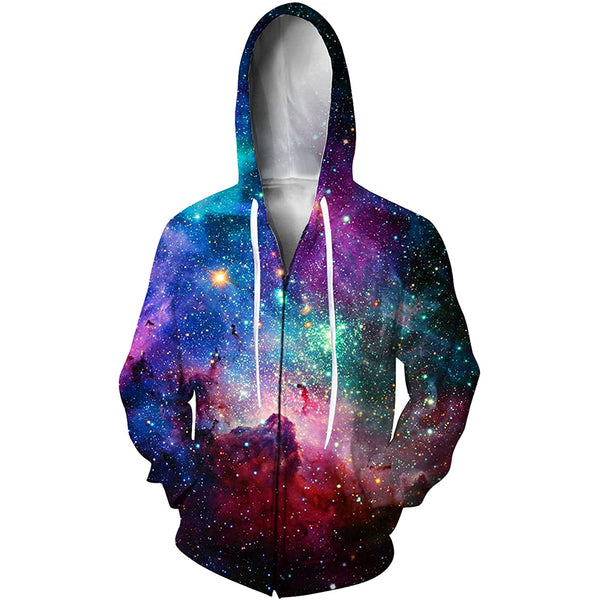 Nebula Star Zip Up Hoodie