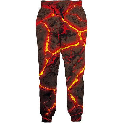 Lustige Jogginghose mit Vulkan-Motiv