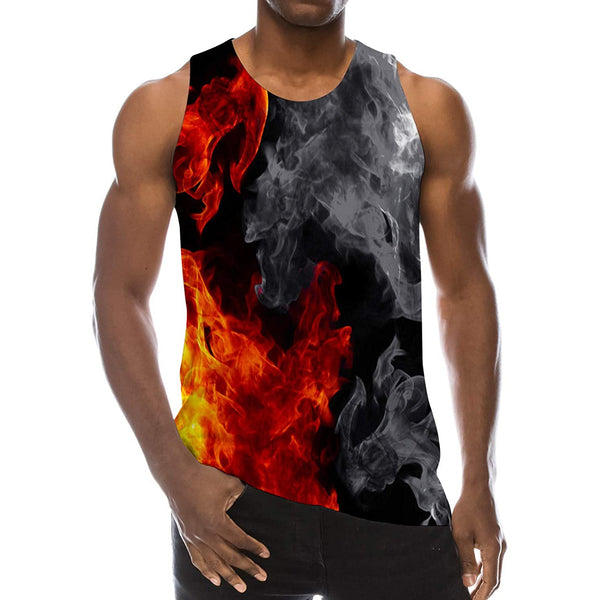 Ying Yang Smoke Funny Tank Top