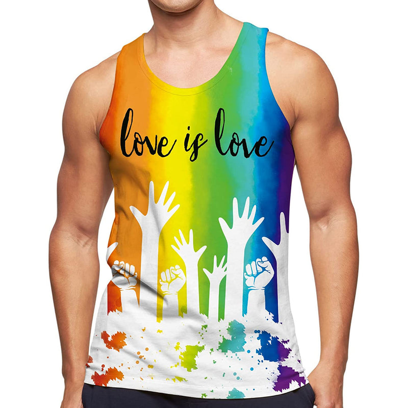 Gay Pride Love is Love Funny Tank Top