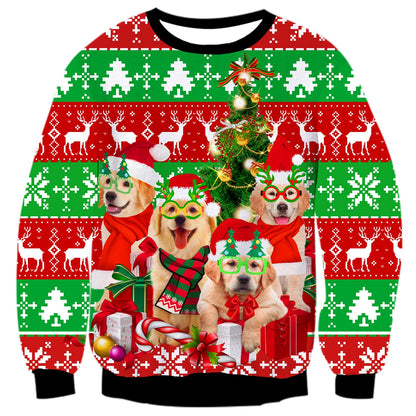 Schattige honden lelijke kersttrui