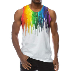 Paint Dripping Funny Tank Top