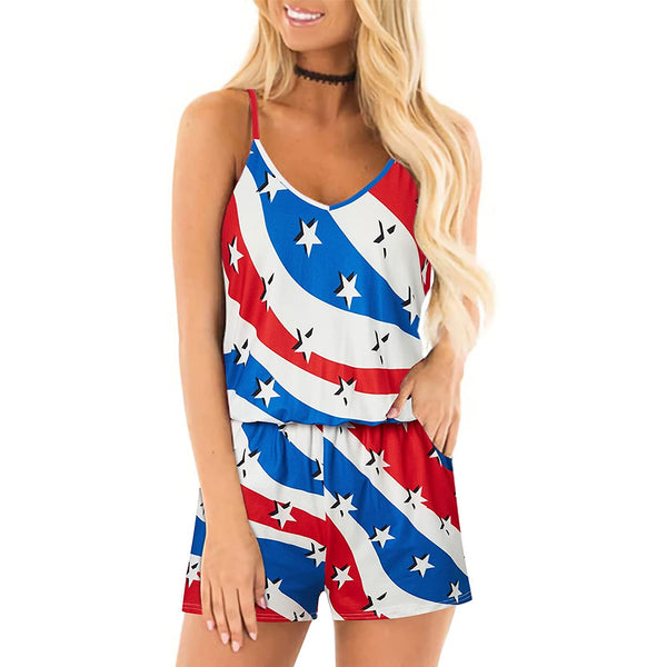 Ripple Stars Funny Romper for Women