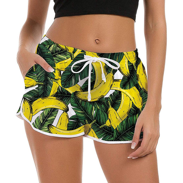 Banana Funny Board Shorts for Women