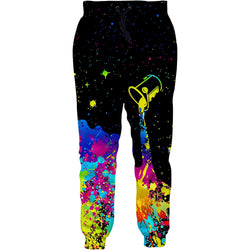 Pouring Painting Milk Funny Sweatpants