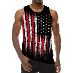 Lustiges Tank Top mit amerikanischer Flagge