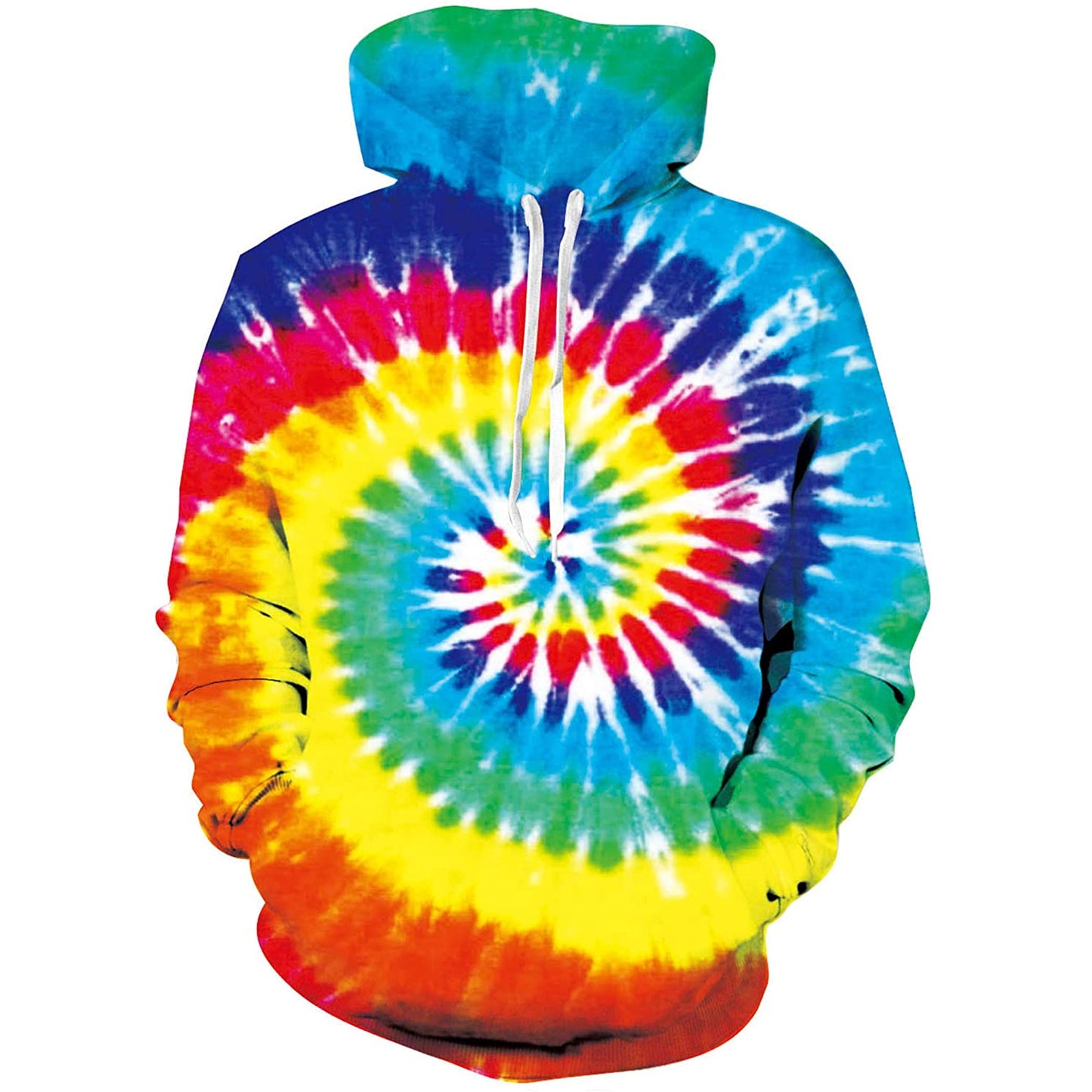 Regenboog Swirl Grappige Hoodie