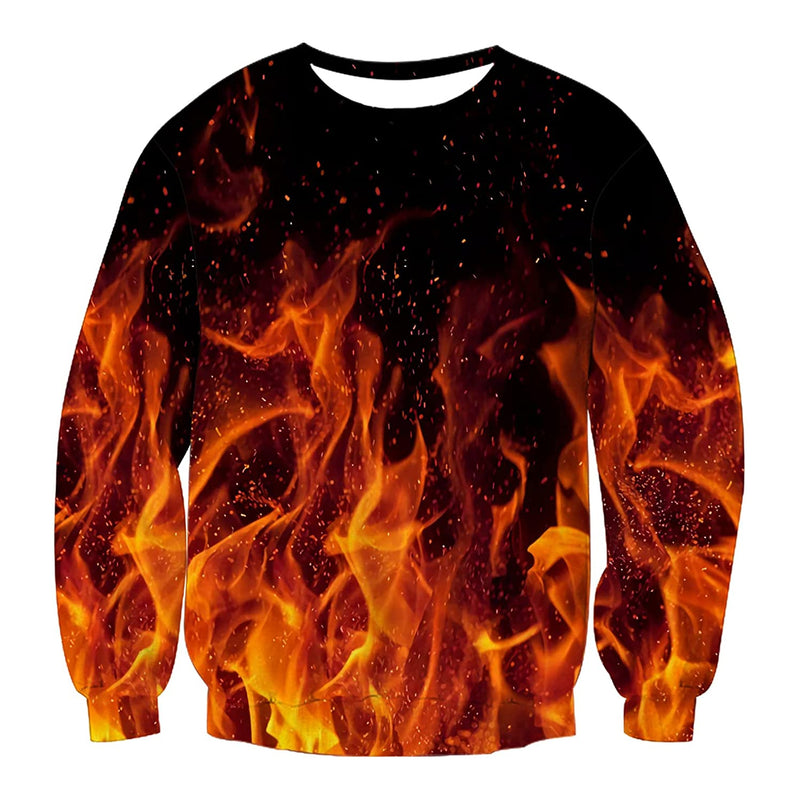 Black Flame Ugly Christmas Sweater