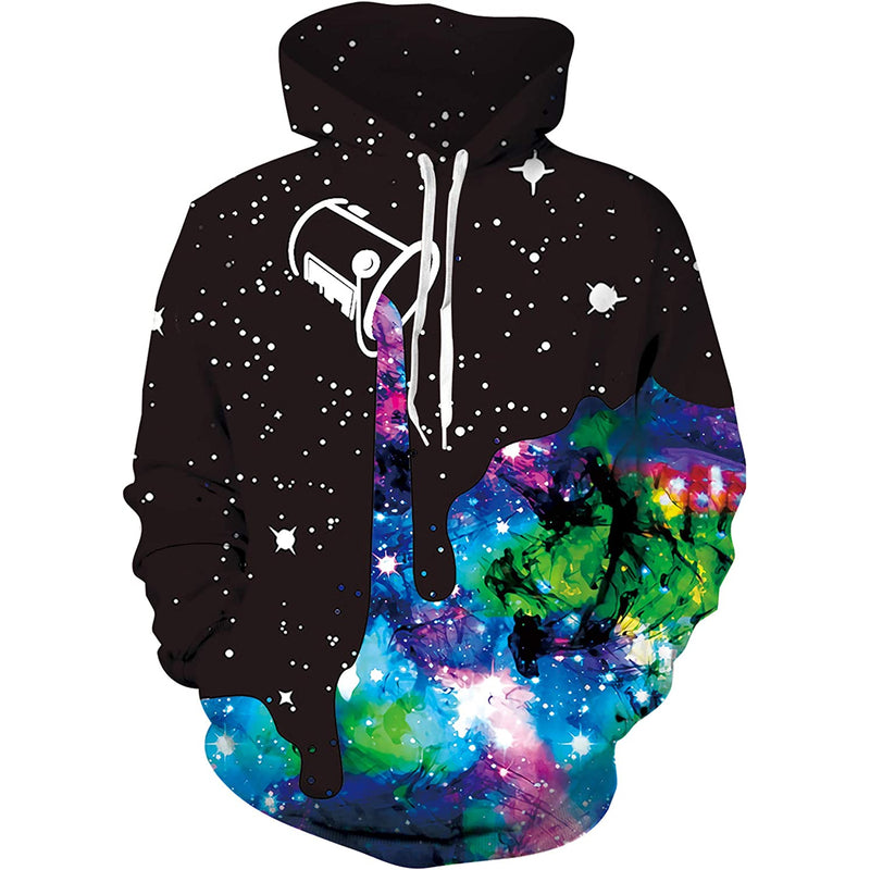 Galaxy Pouring Painting Funny Hoodie
