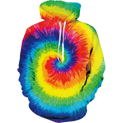 Kleurrijke Swirl Grappige Hoodie