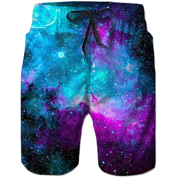 Space Galaxy Funny Swim Trunks