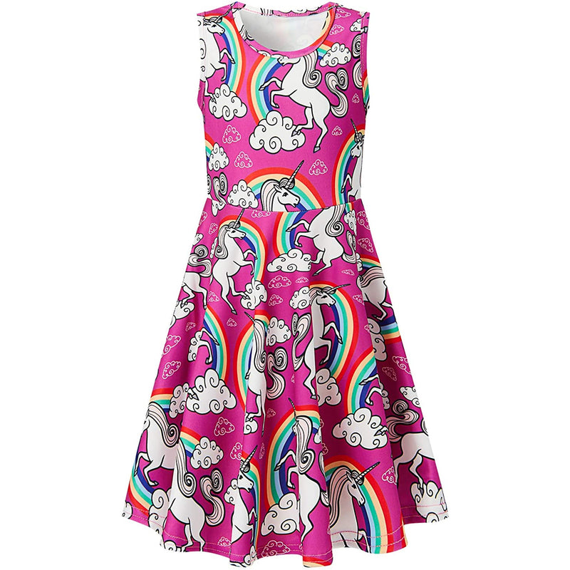 Unicorn Rainbow Funny Girl Dress