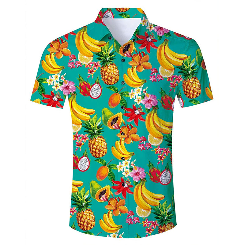 Tropical print Slim Fit Hawaiian Shirt for Men Made in Hawaii