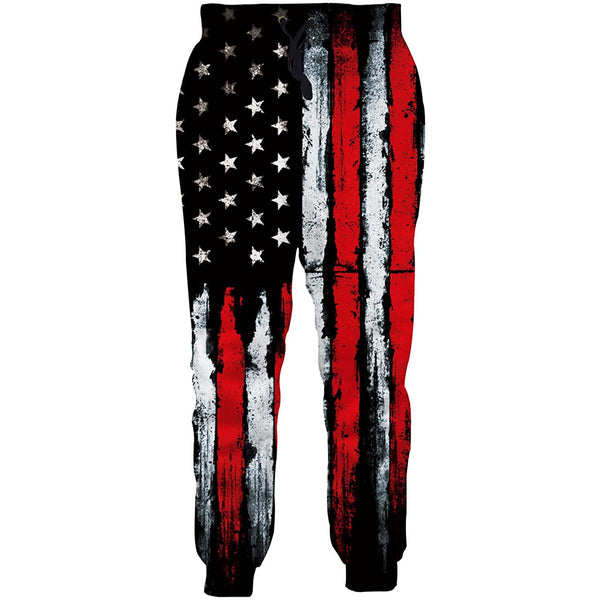 Black American Flag Funny Sweatpants