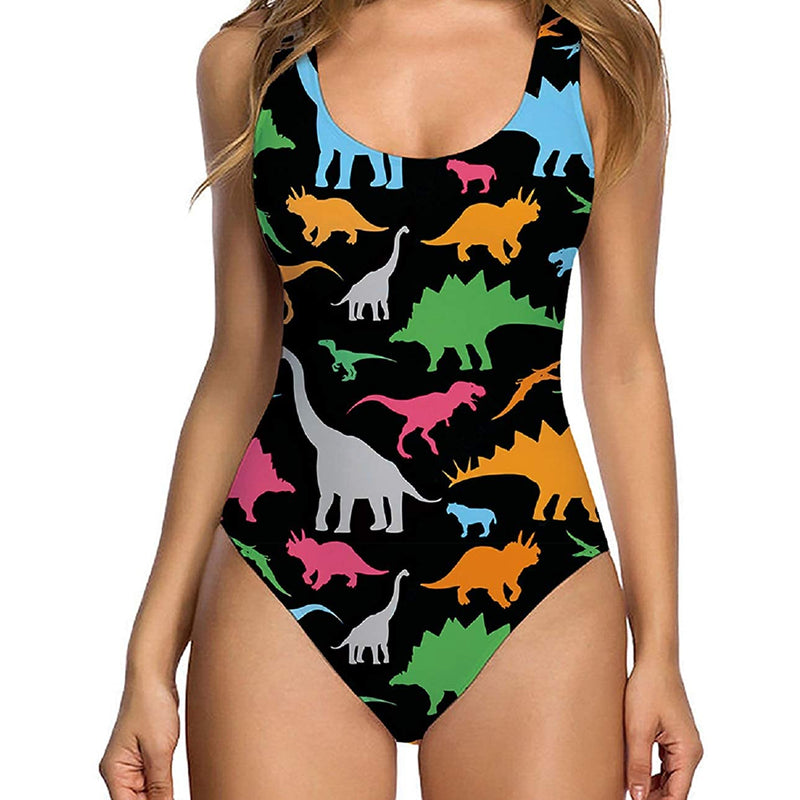 Dinosaur Funny One Piece Bathing Suit