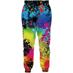 Colorful Paint Splatter Funny Sweatpants