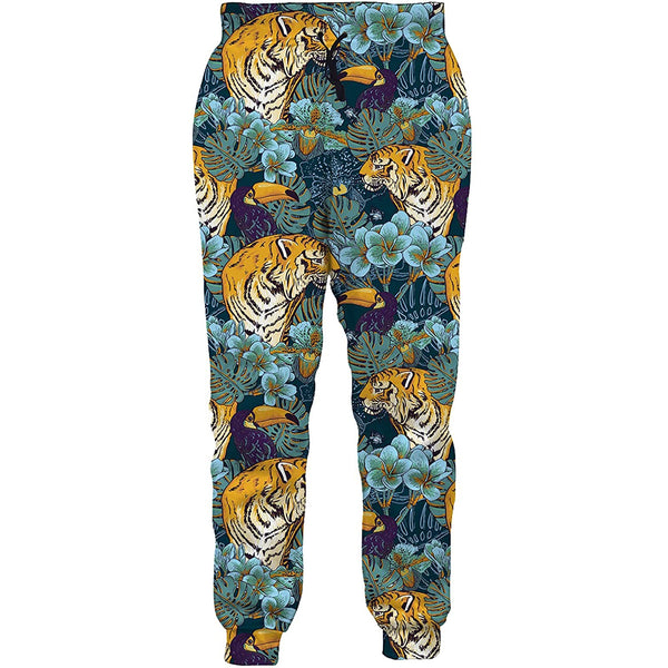 Leaves Tiger Funny Joggers