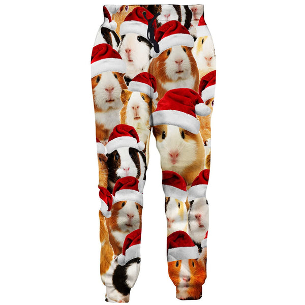 Christmas Hat Groundhog Funny Sweatpants