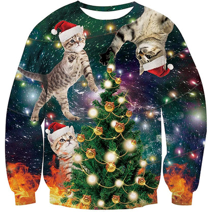 ugly cat christmas dress Amazon.com: Woman Yelling at a Cat Ugly X-mas Sweaters Funny Meme Dress Sweatshirt : Clothing, Shoes & Jewelry