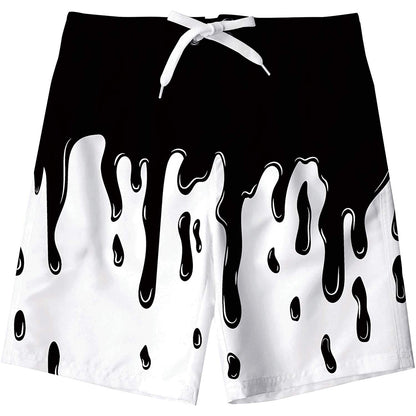 Tropfende lustige Jungen Badehose