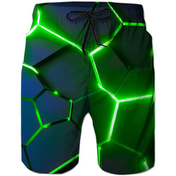 Green Crack Funny Swim Trunks