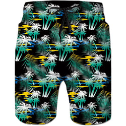 Tropical Leaf Tree Funny Swim Trunks