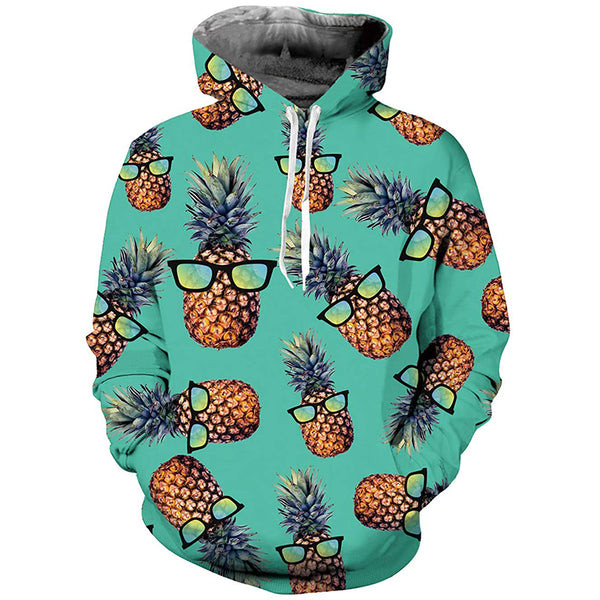 Green Sunglasses Pineapple Hoodie