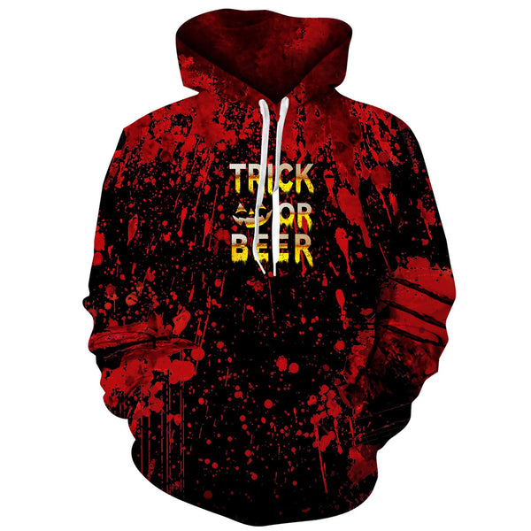 Trick Or Beer Halloween Funny Hoodie