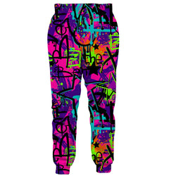 80s Colorful Graffiti Vintage Funny Sweatpants