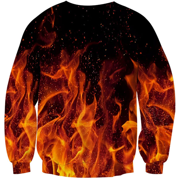 Black Flame Ugly Christmas Sweater