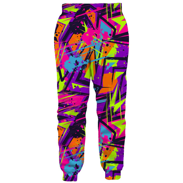 80s Colorful Graffiti Funny Sweatpants
